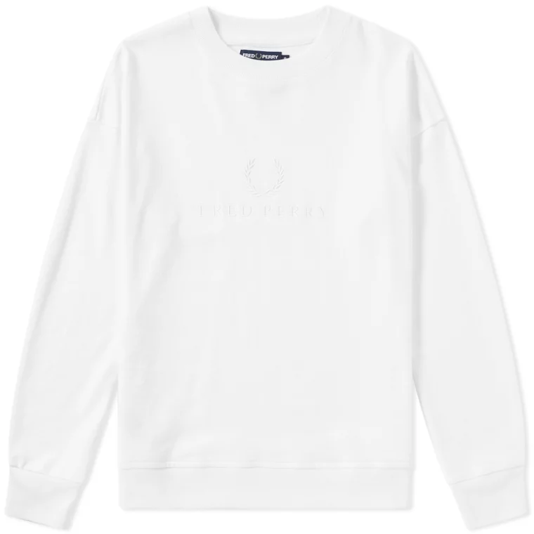 White Embroidery Sweater front